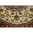 Orneta One-of-a-Kind Round 5'5" X 5'5" New Age Round Wool Area Rug in Cream/Red