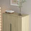 Range-chaussures en bois avec portes et tablettes réglables