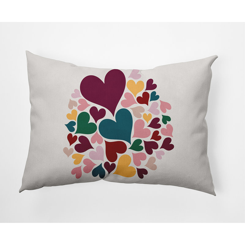 Reversible Throw Pillow, Magenta/Teal/Pink