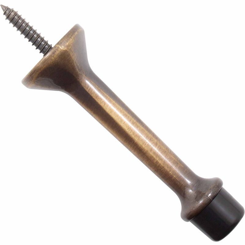 Butée de plinthe en zinc, Laiton antique