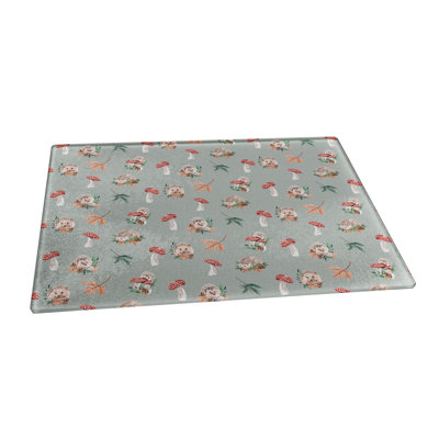 Hedgehog Pattern A4 Textured Chopping Board