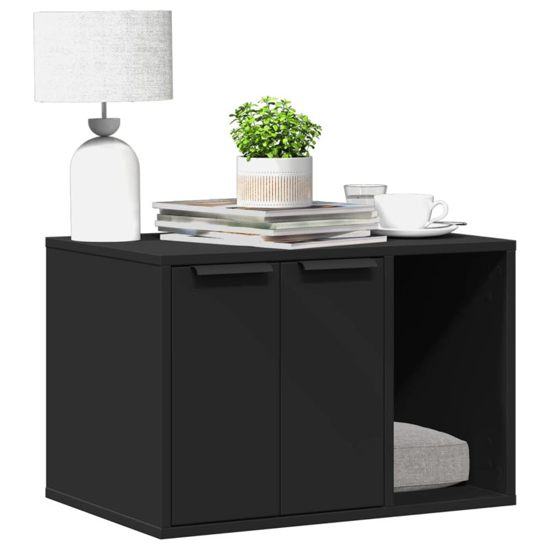 Engineered Wood Stocking Holder, Black