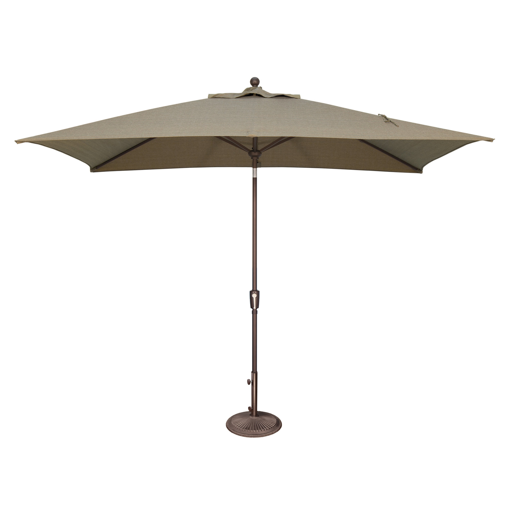 Launceston 78'' Outdoor Umbrella, Taupe Solefin, Bronze