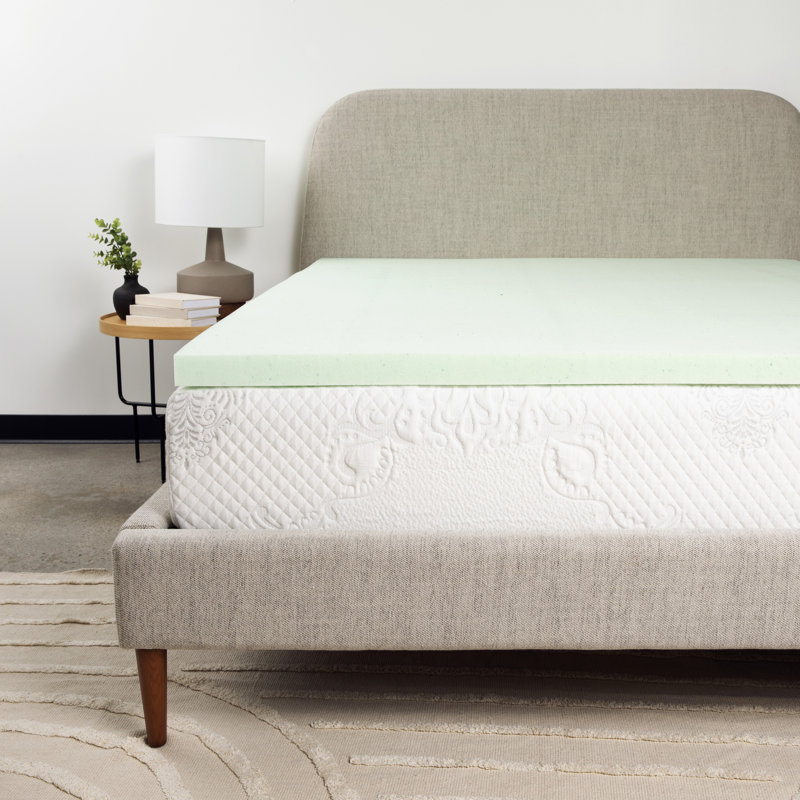 Cool Gel Memory Foam Mattress Topper, Queen, 3"