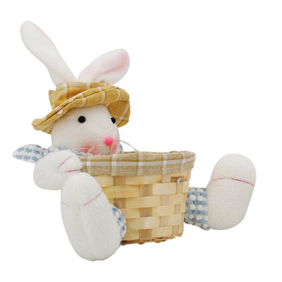 Easter Decoration Supplies Cute Easter Bunny Decorative Candy Basket Easter Storage Basket