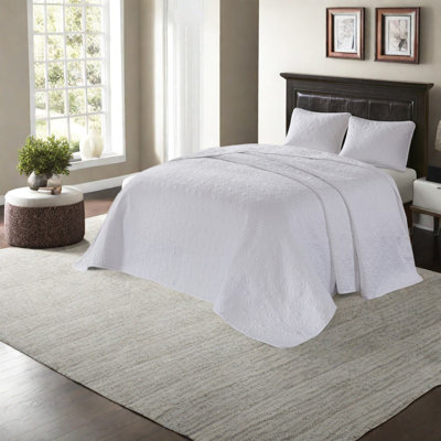 Comfortable Cotton Bedding Sets, Reversible White Queen For Home