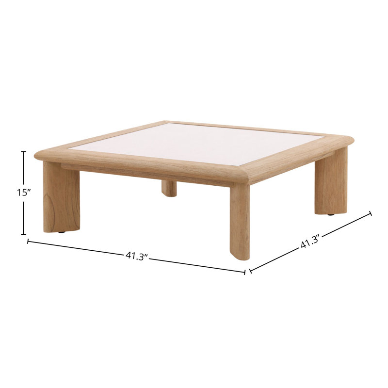 Keenan Mindi Wood Coffee Table, Natural