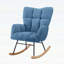 Chaise berçante ergonomique et capitonnée