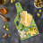 Ambesonne Mushroom Tempered Glass Cutting Board Mushrooms Pattern Yellow Multicolor