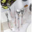 French Home Laguiole Stainless Steel Flatware Set, Service For 4 Pearl White-1893670955