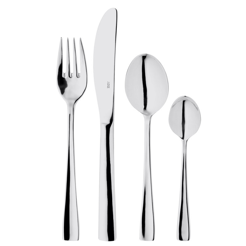 Judge 24 Piece Stainless Steel Cutlery Set,Table Setting for 6, Barclay Design.