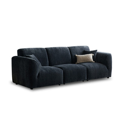 Black Velvet Modular Sofa cushion couch