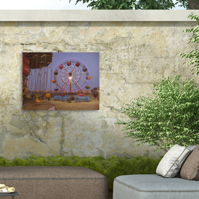 Rouleau d'été amusant sur impression sur toile, H 24 po x l 32 po