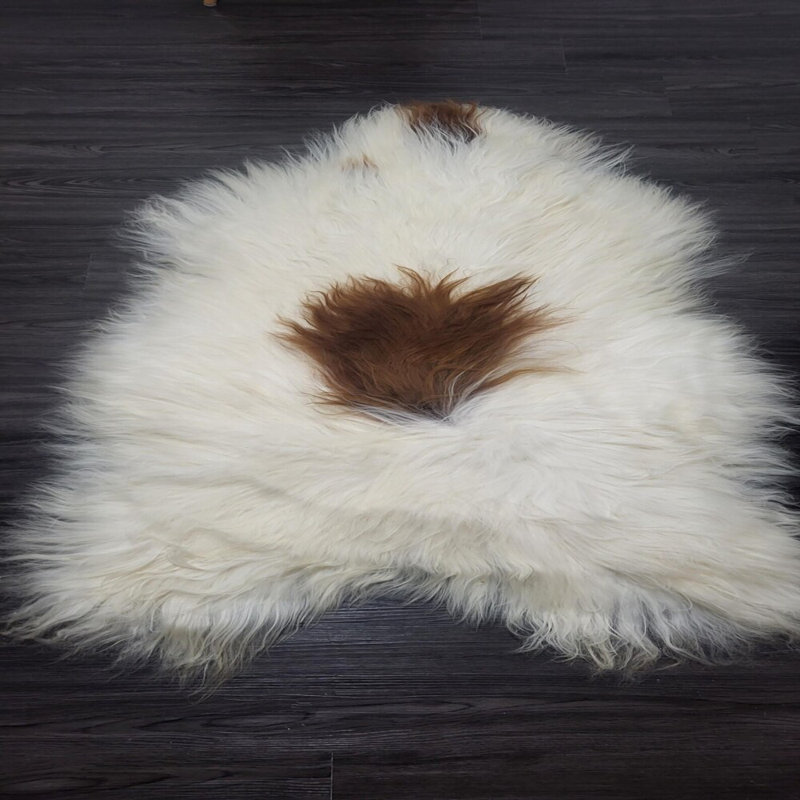 Icelandic Sheepskin Rug Soft Silky Long Wool #c706