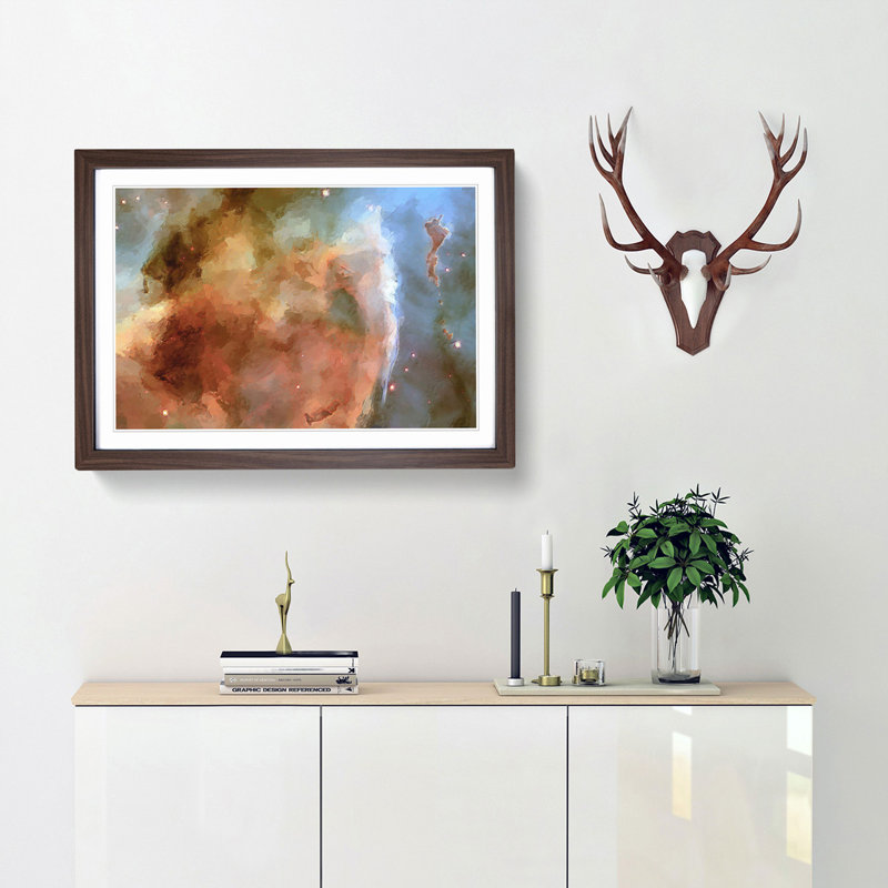Universe Vol.40 in Abstract - Picture Frame Graphic Art Print, Walnut Framed, 62cm H x 87cm W x 2cm D