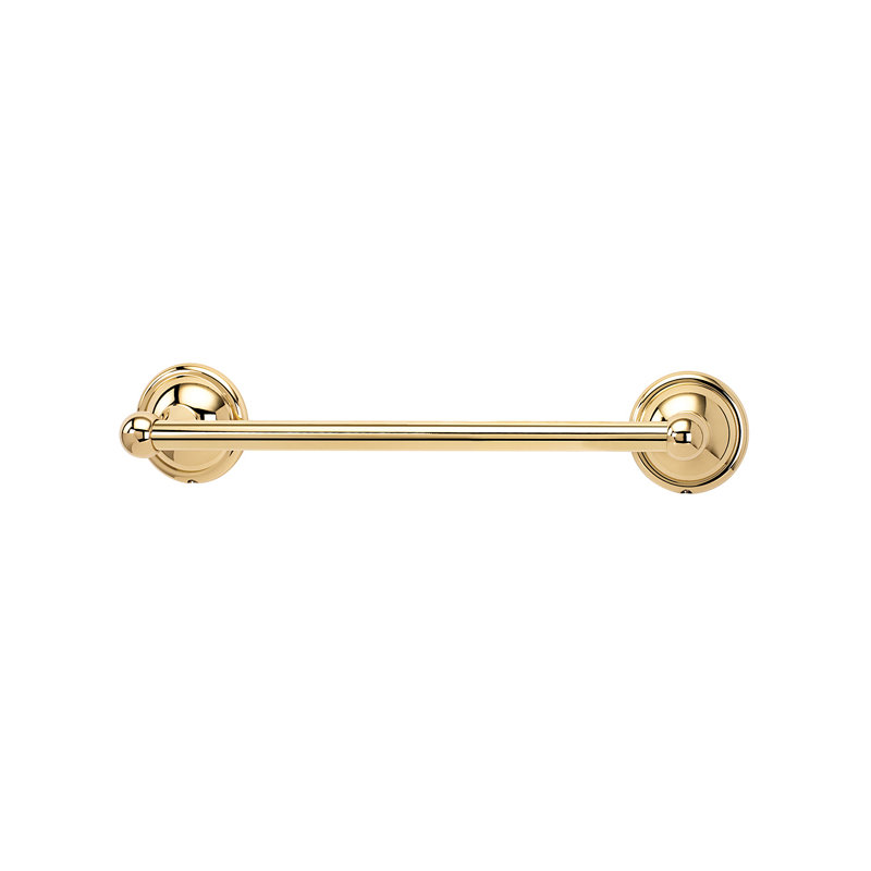 Yale Wall Mounted Towel Bar, Polished Brass