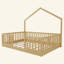 Lit sur pied avec rails hauts, lit Montessori en bois avec lumière pour enfants, garçons et filles-157695676-157695673