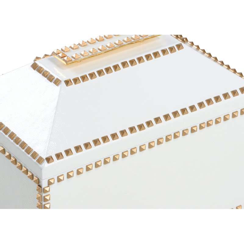Shayla Copas Decorative Box, White