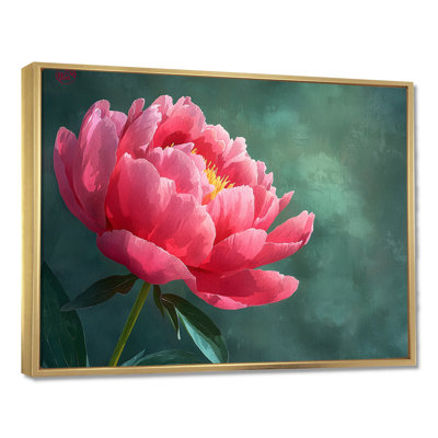Pivoine d'été en pleine floraison II - pivoine, art mural
