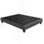 Base de lit plateforme simple, base de lit tapissier, gris foncé-1731729790