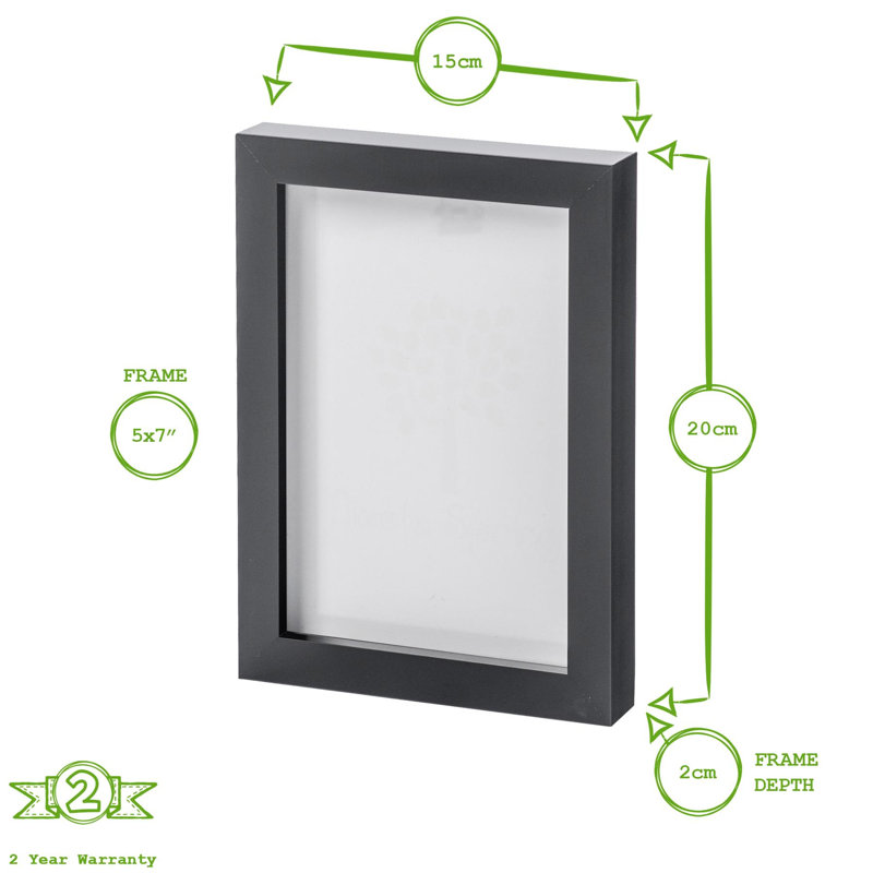 Photo Frames with 4" x 6" Mount - 8" x 10" - Black/Grey, 15cm W x 20cm H x 2cm D, White