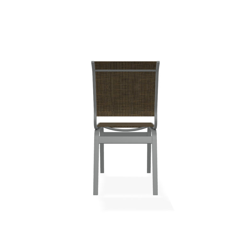 Chaise d'appoint de salle à manger Hiraku, Beacon taupe Sunbrella®, Graphite texturé