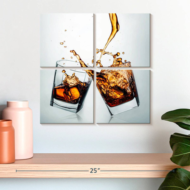 Yarlin éclaboussant des boissons de whisky, H 18 po x l 18 po
