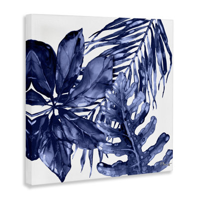 "Blue Hued Plant Leaves", art mural sur toile par Paul Brent