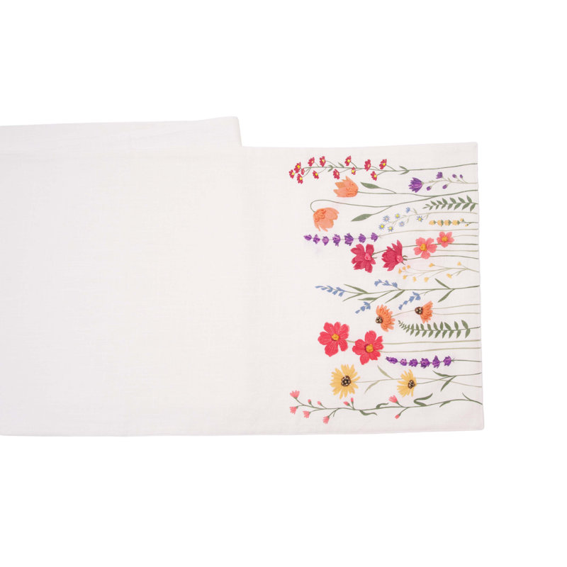 Botanical Field Woven Table Runner