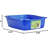 Pets Extra Small Open Cat Litter Box, Kitten/Rabbit Size, Blue, CP0