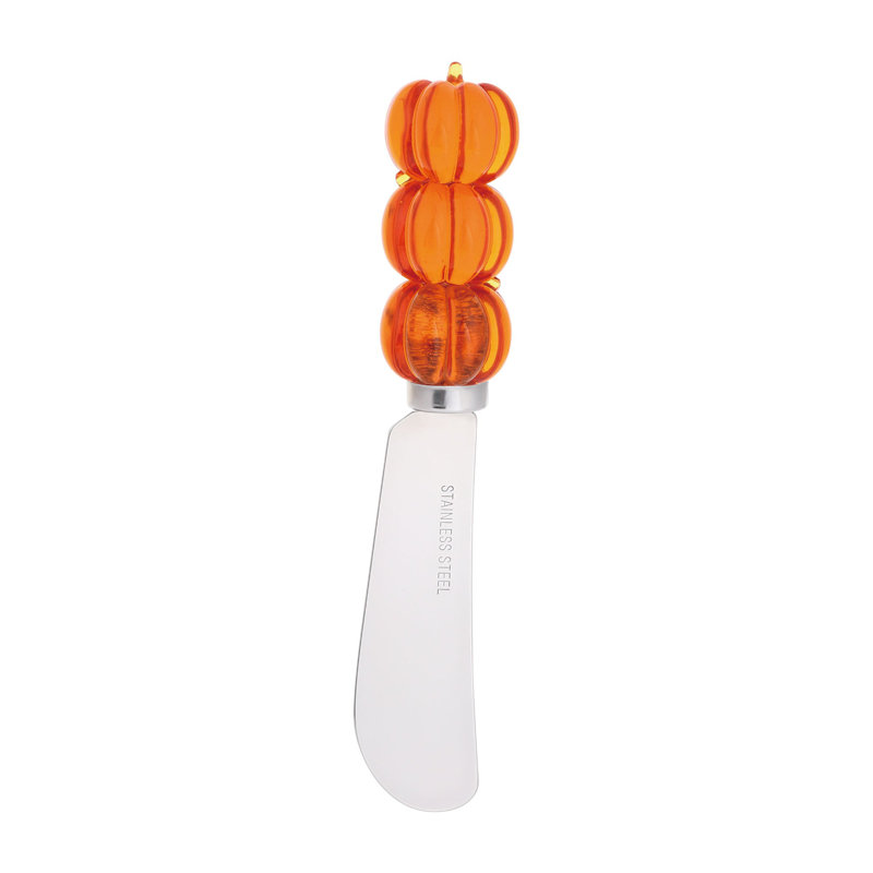 Pumpkins Transparent Polyresin Cheese Spreader, S4