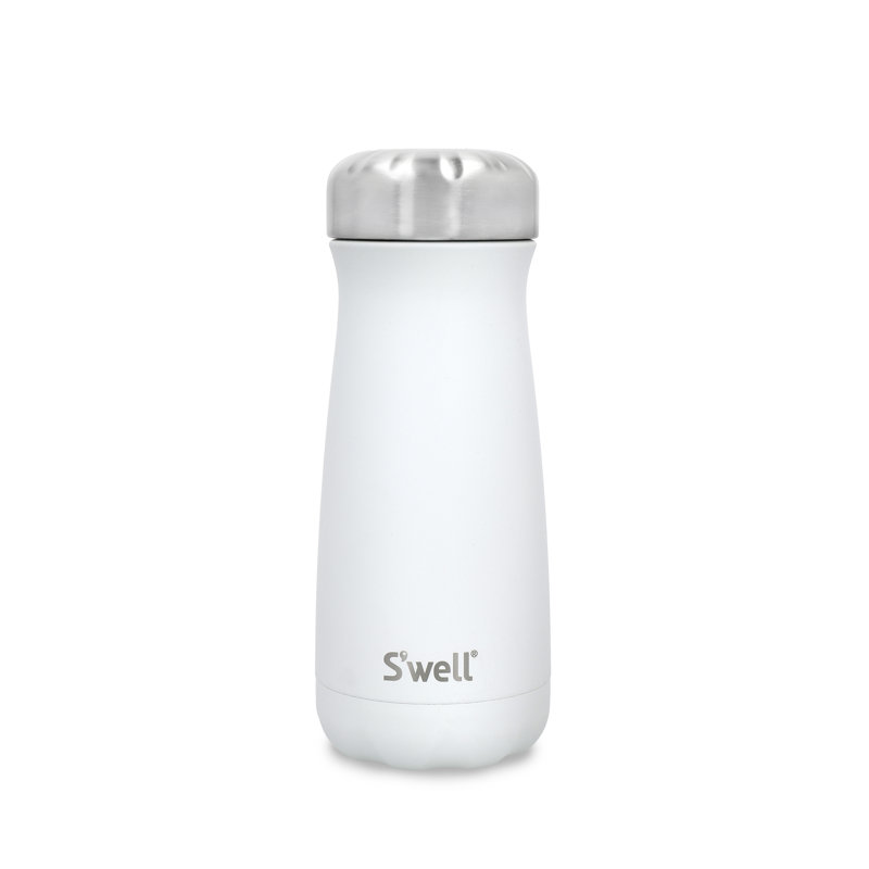 S'well 470ml Vacuum Insulated Stainless Steel Traveller, White