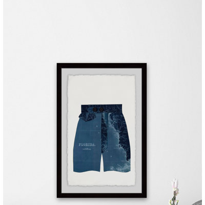 « marine shorts », impression encadrée