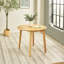 Extendable Round Solid Wood Base Dining Table-913011475-913011476