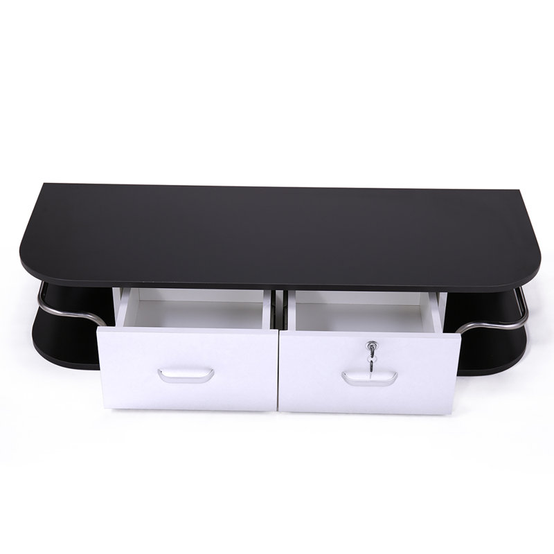 Barber Station1 Bathroom Cabinet, Black/White