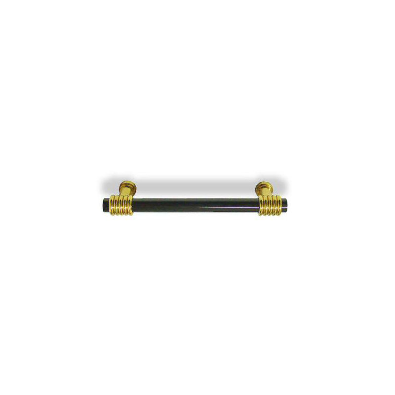 Poignée 3-3 / 4 "en laiton massif et nickel noir