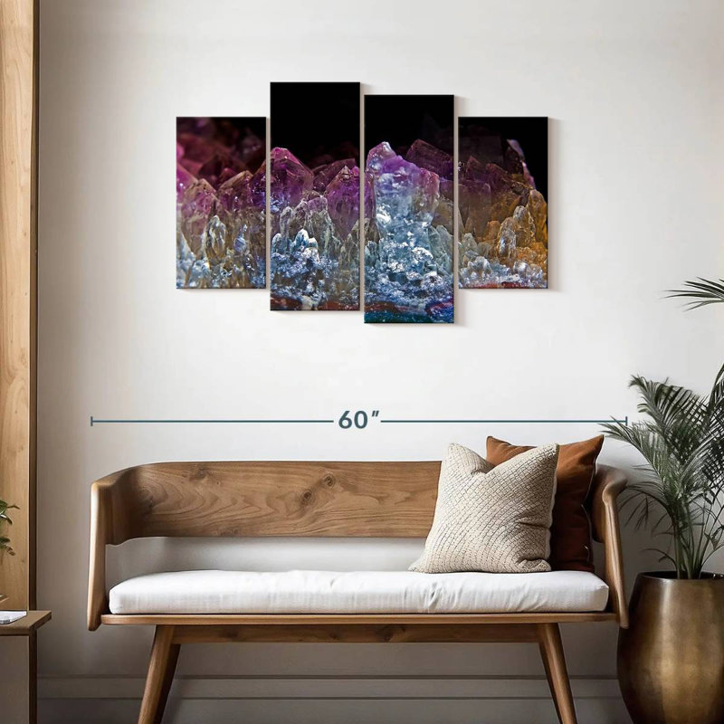 Amethyst Crystals, H 27 po x l 43 po