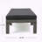 Rattan Chaise Lounge with Water-Repellent Dark Grey Cushion