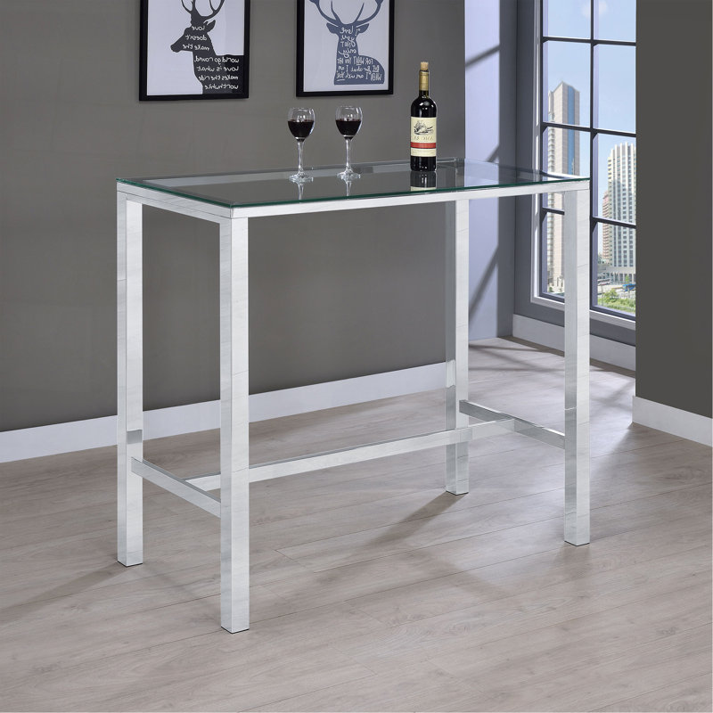 Tommy Chrome 47-inch Bar Table