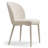 5-Piece Oval Faux Marble Dining Table Set With 4 Upholstered Dining Chairs, Modern Pedestal Kitchen Table Set For 4-1518352040