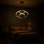 Lustre géométrique moderne à DEL - finition noir / blanc-557883527-557883526