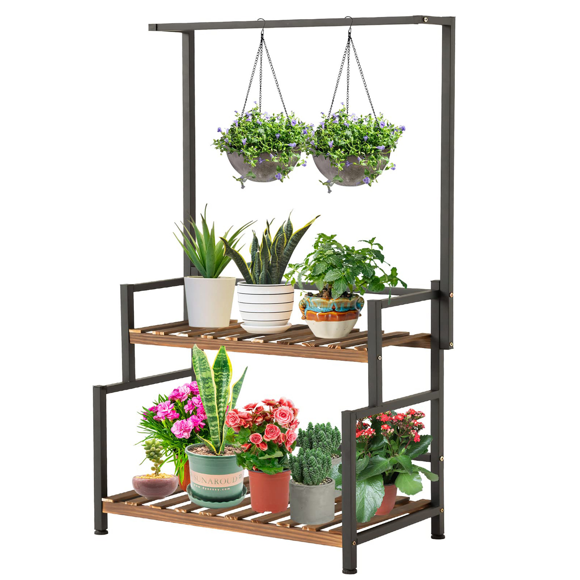 17 Stories Outdoor Indoor Hanging Plant Stand - Wayfair Canada