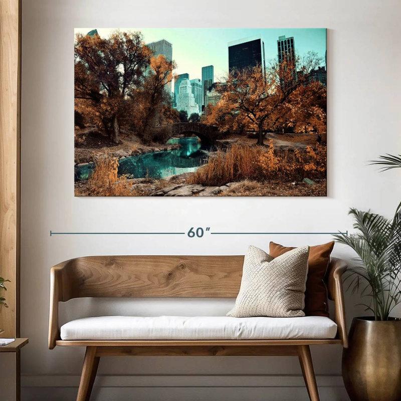 Ravi Central Park Autumn Foliage, 34" H x 51" W