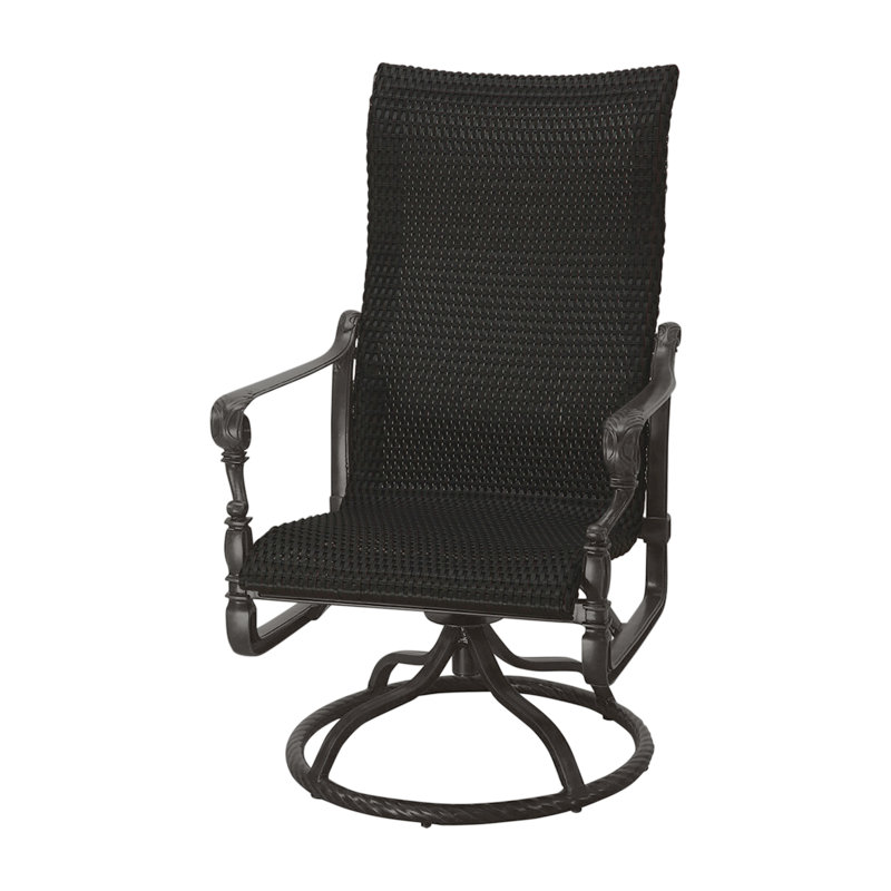 Grand Terrace Outdoor Rocking Wicker/Rattan Chair, Mahogany, Vintage