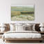 «Rustic Countryside Tranquil Marshland», pastel vert doux, roseaux, paysage, très grande impression sur toile, art mural-108480943-108480938-111666146