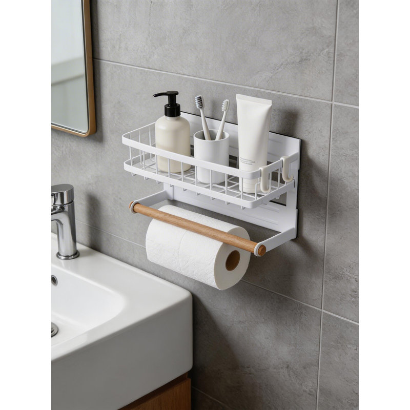 Freestanding Spice Rack, White