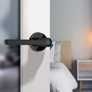 Breeze Fingerprint Door Lock Keyless Entry Door Lock with Handle