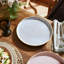 PORTMEIRION MINERALS SET OF 4 DINNER PLATES AQUAMARINE 10.5"