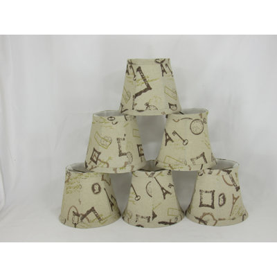 5'' H Cotton Empire Candelabra Shade