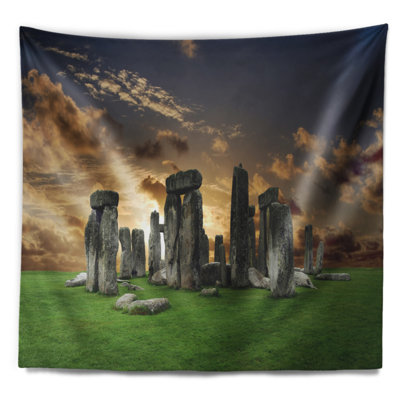 Photographie de paysage stonehenge tapisserie